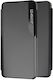 Ancus Smart Book Σιλικόνης / Δερματίνης Μαύρο (Samsung SM-A245 Galaxy A24 4G)