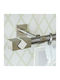 Aslanis Home Metallic Curtain Pole Caldera Double with Rod Φ25mm 160cm Metal
