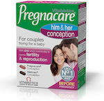 Vitabiotics Pregnacare His & Her Conception Supplement for Pregnancy 30 tabs 30 caps