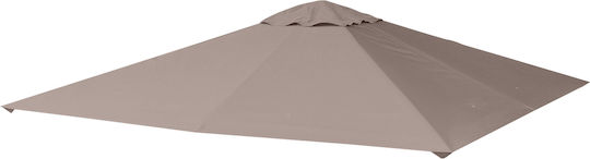 Outsunny Gazebo Cover for Kiosk Beige 3x3m