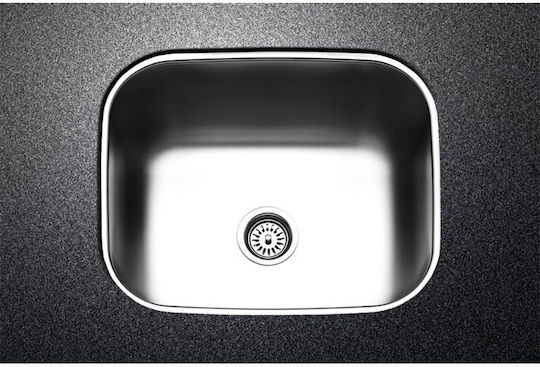 Apell Υποκαθήμενος Νεροχύτης Inox Σατινέ Μ52.5xΠ42.5cm Ασημί