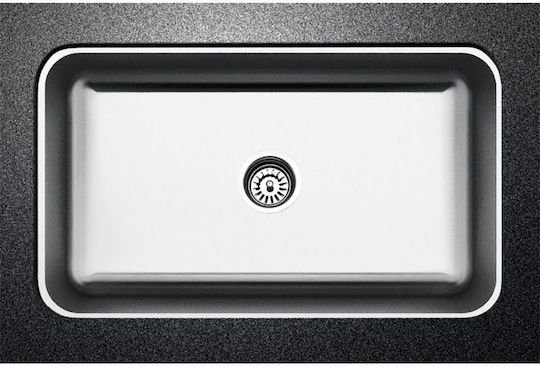 Apell Sub masă Chiuvetă Inox Satinat L76xW46cm Argintiu