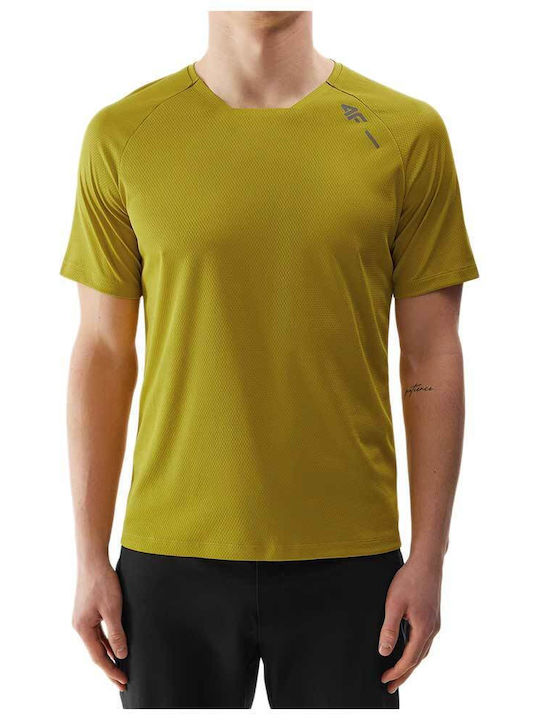 4F Herren Kurzarmshirt Khaki