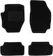 Autopataki Set of Front and Rear Mats 4pcs for Peugeot 307 Mini Cabrio 2003-2008 Black