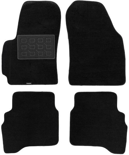 Cik Set of Front and Rear Mats 4pcs for Hyundai Atos 2000-2008 Black