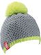 Pom Pom Beanie Γυναικείος Σκούφος Πλεκτός σε Γκρι χρώμα