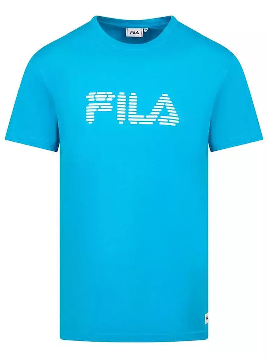Fila Men's Short Sleeve Blouse Light Blue