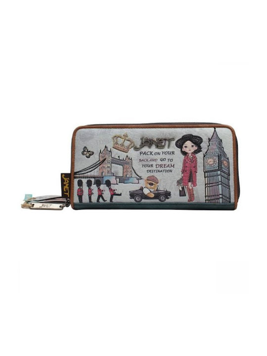 Janet & Janet Large Women's Wallet White