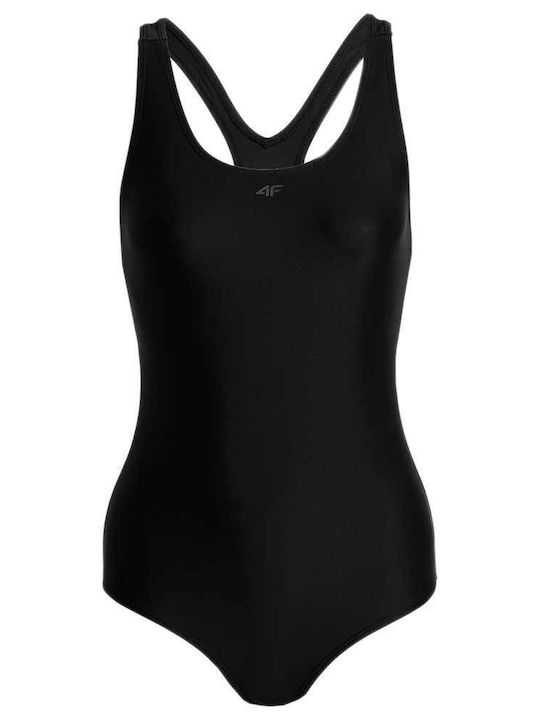 4F One-Piece Swimsuit Black