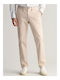 Trousers Chino Elastic in Slim Fit Cream