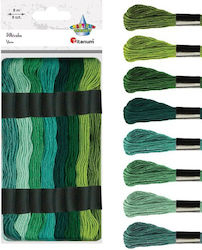 Tonal Green Moulin 8 Pcs 8m Titanum Craft-fun Series
