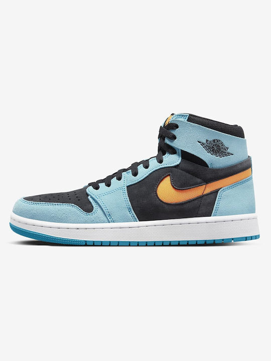 Jordan Air Jordan 1 Zoom CMFT 2 Bărbați Sneakers Bleached Aqua / Bright Citrus-black-white