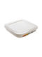 Hega Hogar Plastic Lunch Box White 1800ml