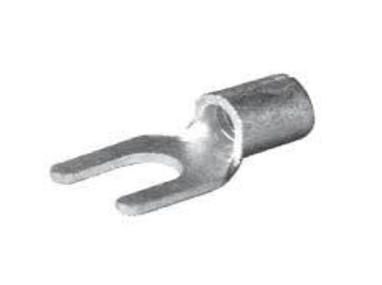 Caly Ακροδέκτες Διχαλωτοί Ασημί 6 0m/m² Φ4mm 100τμχ