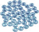 Simoni Racing Autoaufkleber 0.8 x 0.8cm in Blau Farbe 50Stück