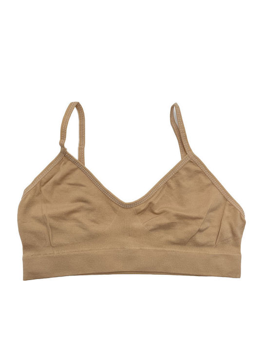 Katia Women's Bra without Padding Beige