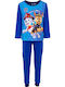 Paw Patrol Kinder Schlafanzug Winterlich Blau