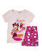 Disney Pijama pentru copii De bumbac Roz Minnie