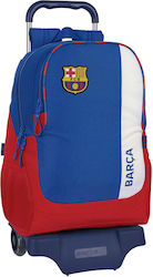 Σχολική Τσάντα Ρόδες F.c Barcelona Μπλε Μπορντό 32 X 44 X 16 Cm