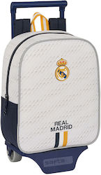 Σχολική Τσάντα Ρόδες Real Madrid C.f Λευκό 22 X 27 X 10 Cm
