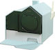 Pawhut Cat Toilet Closed Light Blue L47 x W45 x H42cm