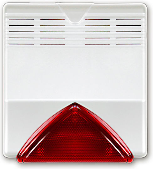 Paradox Sir V Alarm Siren Batterie Outdoor with Weiß Light