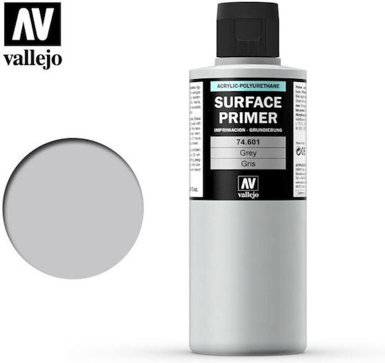 Surface Primer Acrylic-polyurethane Vallejo 200ml Grey 74601