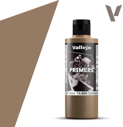 Повърхностен грунд Акрилно-полиуретанов Vallejo 200ml Немски тъмножълт Ral7028