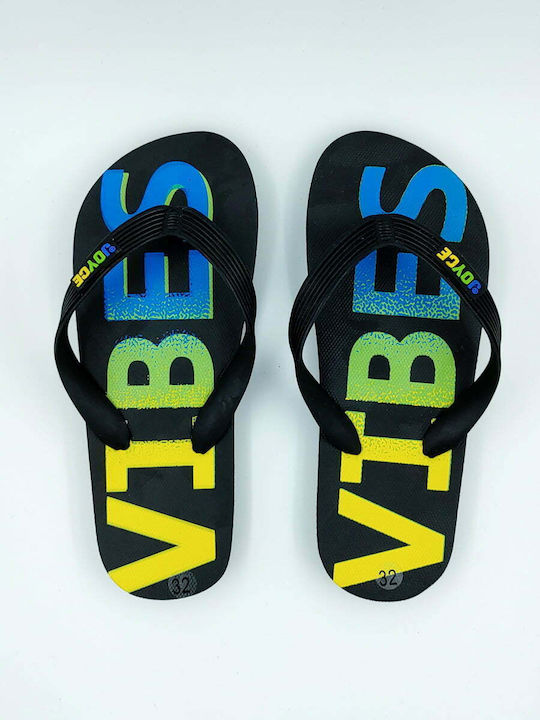 Joyce Kids' Flip Flops Black