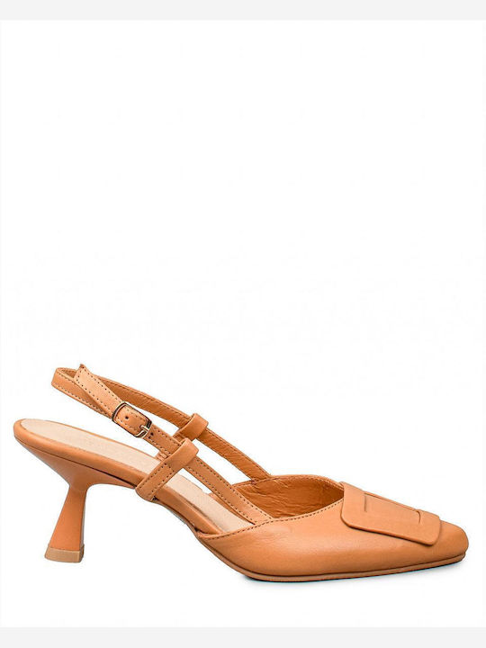 Brown Heels with Strap