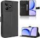 Wallet Δερματίνης Μαύρο (Realme Note 50)