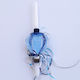 Round white candle "aerostat" 42cm