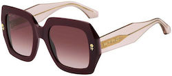 Etro Sunglasses Burgundy with Acetate Frame & Burgundy Lens
