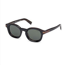 Zegna Sunglasses Μαύρα with Acetate Frame & Green Lens Zegna Sunglasses Μαύρα with Acetate Frame & Green Lens