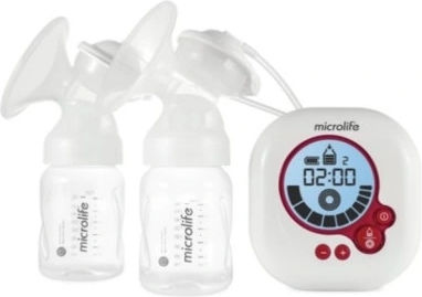 Microlife Maxicare Advanced Ηλεκτρικό Διπλό Θήλαστρο Μπαταρίας Λευκό 180ml