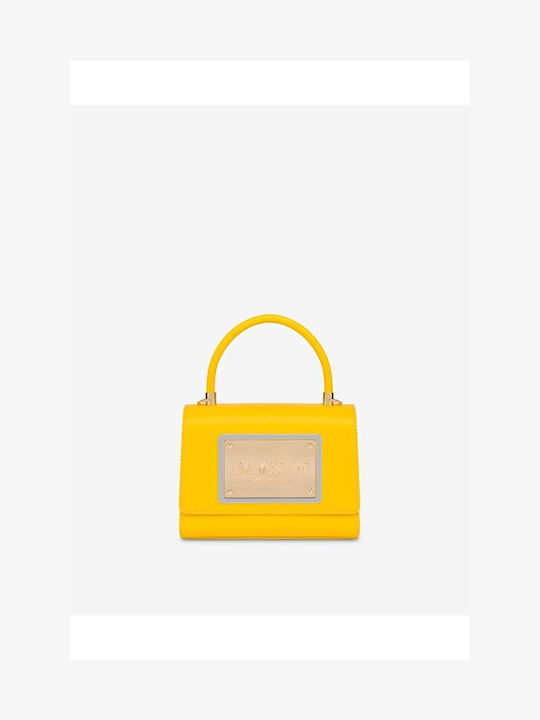 Moschino Leather Women's Bag Hand Yellow