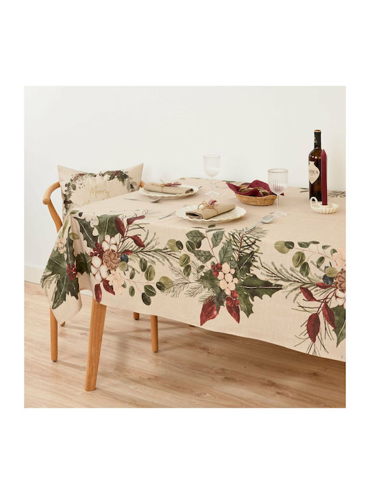 Mauré Christmas Tablecloth Fabric L300xW155cm 1pcs