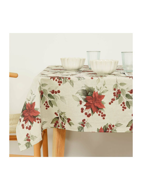 Mauré Christmas Tablecloth Fabric L250xW140cm 1pcs