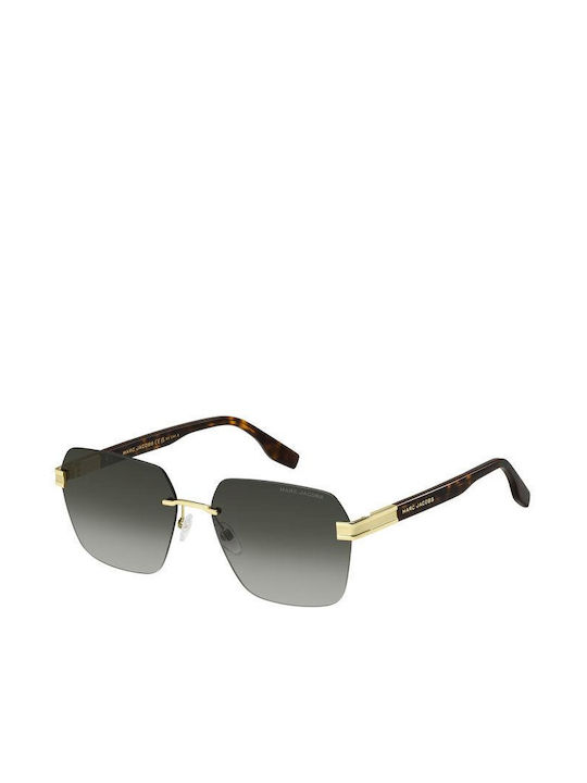 Marc Jacobs Women's Sunglasses with Gold Metal Frame and Gray Gradient Lens MARC 713/S 086/9K