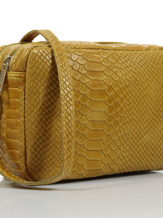 Passaggio Leather Leather Women's Bag Crossbody Yellow