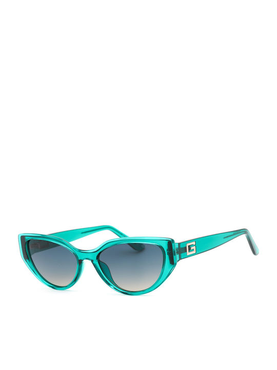 Guess Women's Sunglasses with Green Plastic Frame and Turquoise