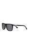 Zippo Unisex Sunglasses with Black Plastic Frame and Black Lens OB223-1
