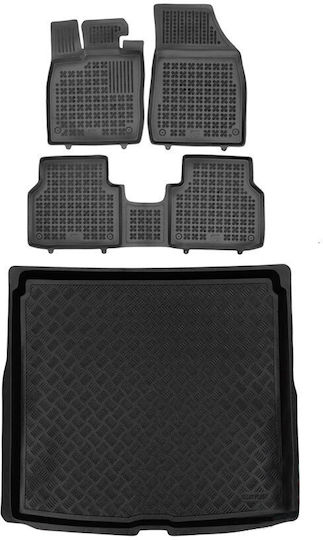 Rezaw Plast Trunk Mats 5pcs Tray Type for Audi e-tron 2021 Black
