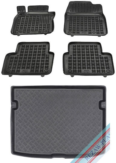 Rezaw Plast Trunk Mats 5pcs Tray Type for Mazda CX-30 2019+ Black