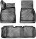 Carro 234261 Fußmatten Matten 3d Gummi Tpe Tesla Model S 2014-2020 Schwarz 4 Stück