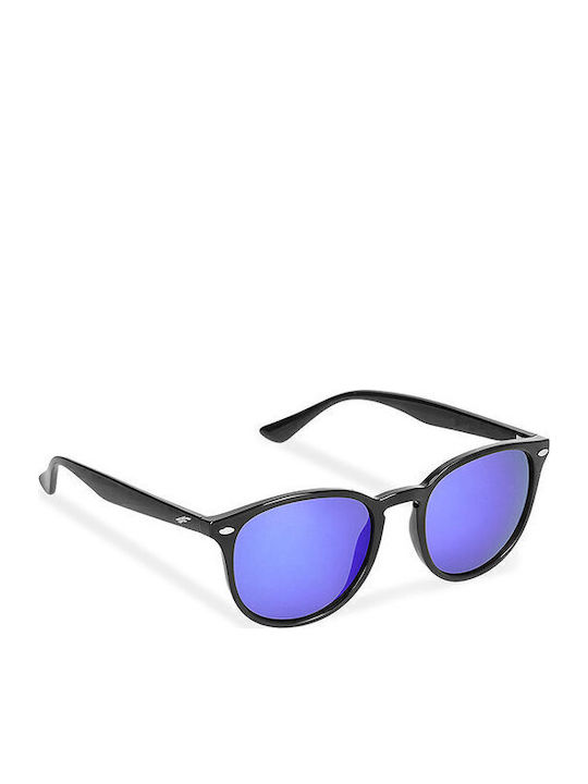 4F Unisex Sonnenbrille mit Schwarz Kunststoff G...