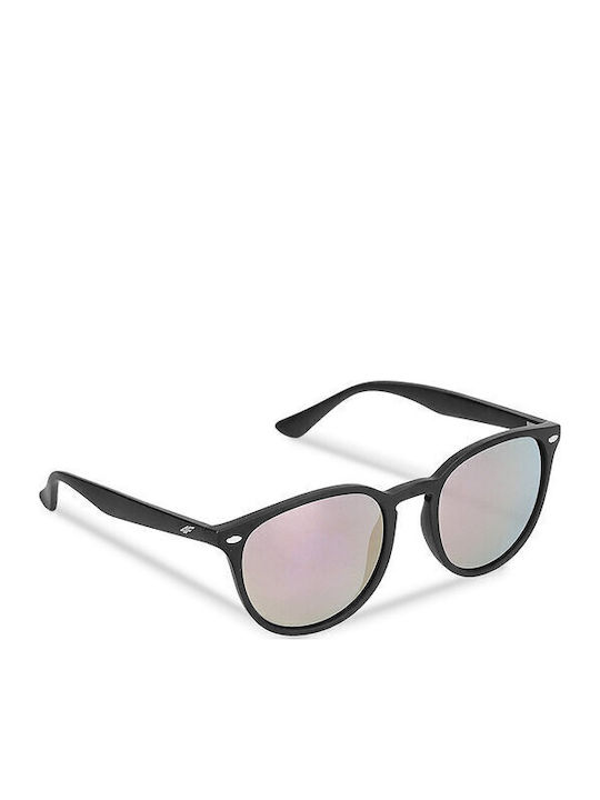 4F Unisex Sonnenbrille mit Schwarz Kunststoff G...