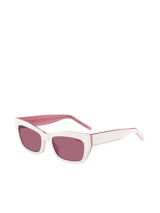 Hugo Boss Γυναικεία Γυαλιά Ηλίου με Ροζ Κοκκάλινο Σκελετό και Ροζ Φακό HG 1301/S HDR/U1