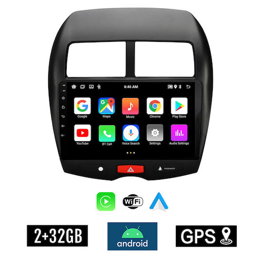 Kirosiwa Ηχοσύστημα Αυτοκινήτου για Peugeot 4008 2012-2018 (Bluetooth/USB/AUX/WiFi/GPS/Apple-Carplay/Android-Auto) με Οθόνη Αφής 10"