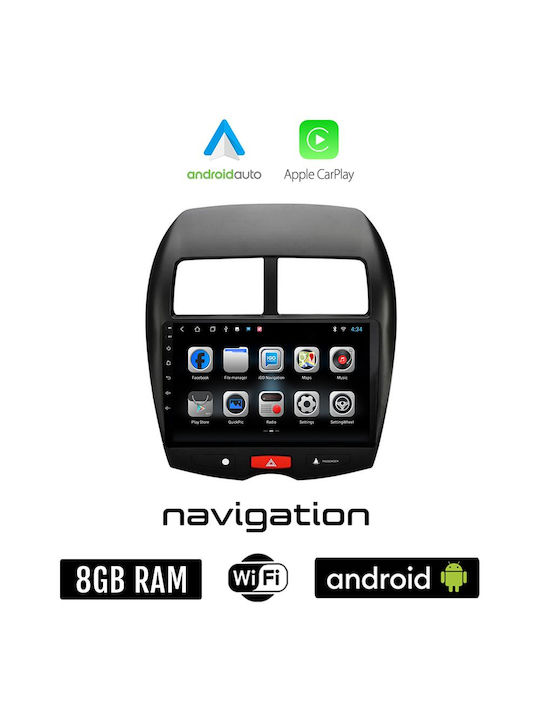 Car Audio System for Peugeot 4008 2012-2018 (Bluetooth/USB/AUX/WiFi/GPS/Apple-Carplay/Android-Auto) with Touch Screen 10"